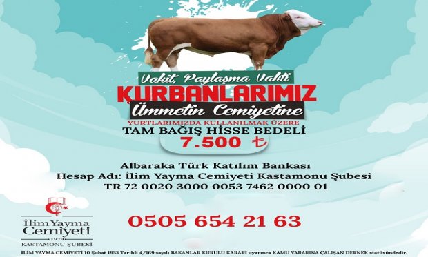 Kurbanlarımız Ümmetin Cemiyetine