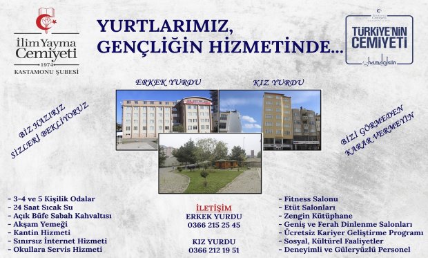 YURT KAYITLARIMIZ BAŞLADI