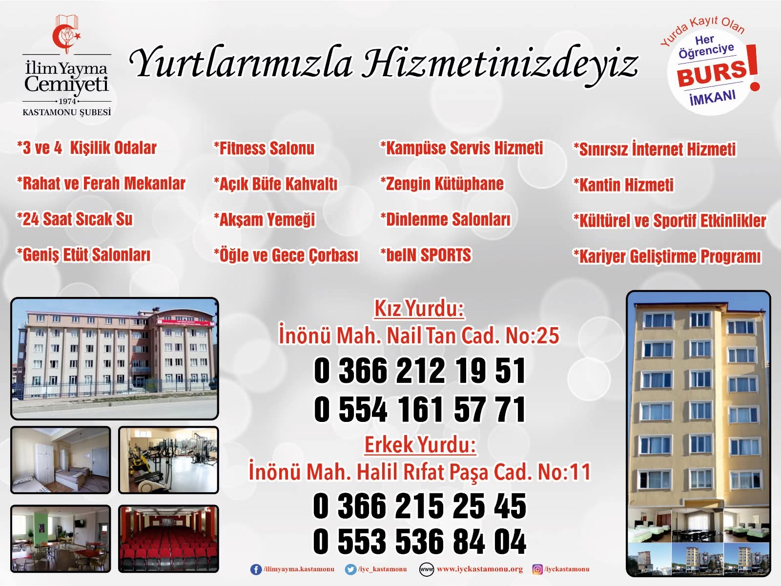 Yurt Kayıtlarımız Devam Ediyor